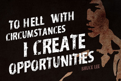 37% OFF on Bruce Lee- I Create Opportunity Paper Print 37% OFF on Bruce Lee- I Create Opportunity Paper Print
