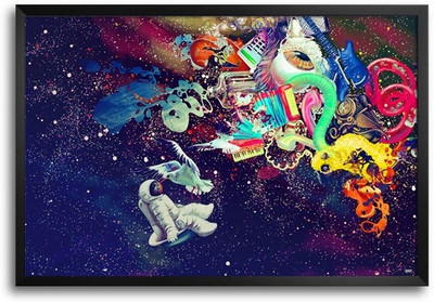 53% OFF on Trippy Space Fp00004082 Framed Photographic Paper