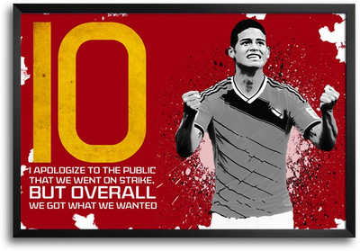 46% OFF on ShopMantra James Rodríguez Real Madrid Laminated Frame Poster Paper Print