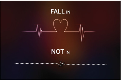 37% OFF on Artmagik Fall in Love Poster Fine Art Print