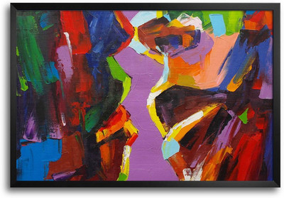 46% OFF on Abstract Contemporary Art Laminated Framed Paper Print