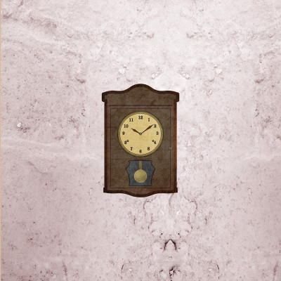 37% OFF on Wall Clock Vintage Paper Print