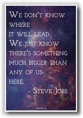 27% OFF on Bigger Plan by Steve Jobs Inspirational Quote Poster Paper Print 27% OFF on Bigger Plan by Steve Jobs Inspirational Quote Poster Paper Print