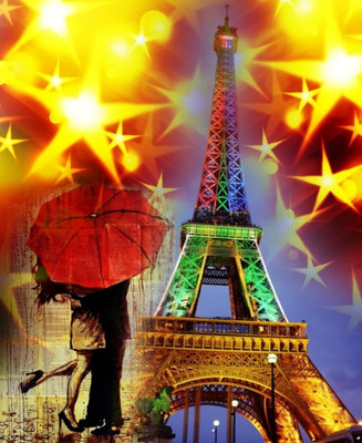 79% OFF on Canvas Painting Without Frame - Eiffel Tower Canvas Art 79% OFF on Canvas Painting Without Frame - Eiffel Tower Canvas Art