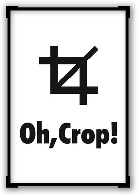 50% OFF on OH Crop! Oh Crap Inspired Funny Quote Framed Poster Paper Print