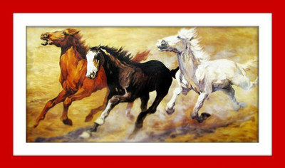 33% OFF on Three Horse Painting Fine Art Print