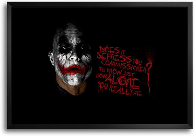 46% OFF on ShopMantra Joker You are Alone Quote Laminated Frame Poster Paper Print 46% OFF on ShopMantra Joker You are Alone Quote Laminated Frame Poster Paper Print