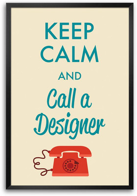 46% OFF on ShopMantra Call a Designer Laminated Frame Poster Paper Print