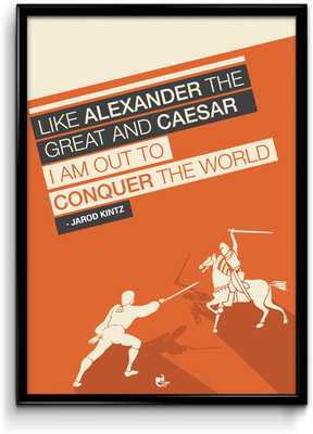 Thinkpot I Am Out To Conquer The World - Jarod Kintz Framed Paper Print