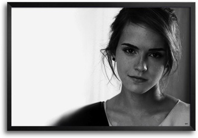 74% OFF on Emma Watson Black And White Fp00003527 Framed Photographic Paper
