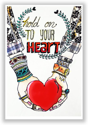 27% OFF on PosterGuy Hold on to your heart Poster Paper Print 27% OFF on PosterGuy Hold on to your heart Poster Paper Print