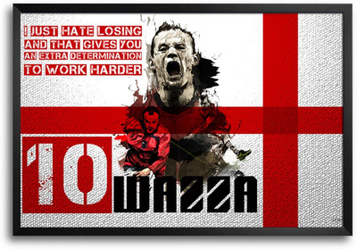46% OFF on Shopmantra Wayne Rooney England Football Laminated Frame Poster Paper Print