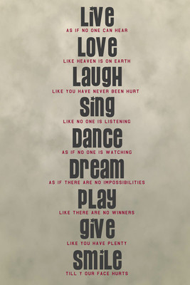 8% OFF on Live as If Paper Print 8% OFF on Live as If Paper Print