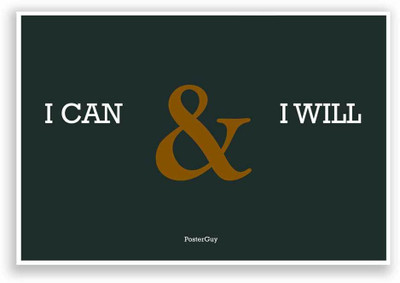 42% OFF on PosterGuy I Can & I Will Motivational Quote Poster Paper Print 42% OFF on PosterGuy I Can & I Will Motivational Quote Poster Paper Print