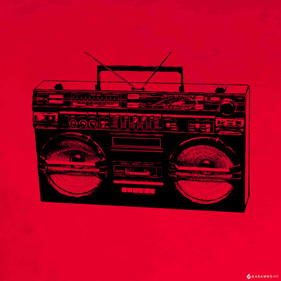 Boombox - Pop Paper Print