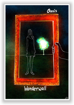 37% OFF on PosterGuy Wonderwall Oasis Music Legends and Bands Poster Paper Print