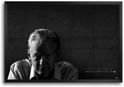 74% OFF on Julian Assange Fp00004077 Framed Photographic Paper