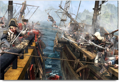75% OFF on Assassin'S Creed 4 Battle Paper Print 75% OFF on Assassin'S Creed 4 Battle Paper Print