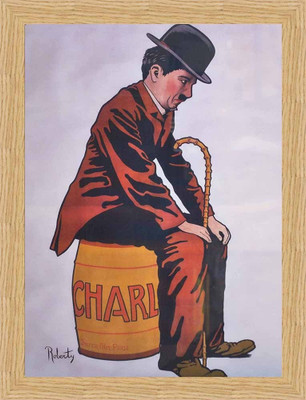 54% OFF on Charlie Chaplin Framed Poster Fine Art Print