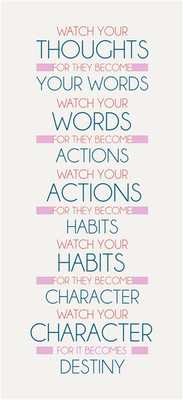 6% OFF on Watch your Thoughts Paper Print