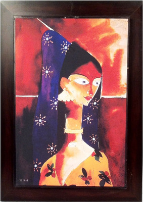 22% OFF on Authentic lady facing east & in peace mounted on a fibre frame Fine Art Print