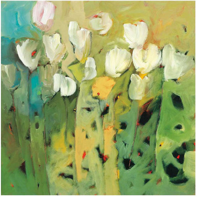 Montage - White Tulips II Fine Art Print