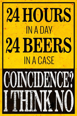 6% OFF on 24 Hours 24 Beers Paper Print 6% OFF on 24 Hours 24 Beers Paper Print