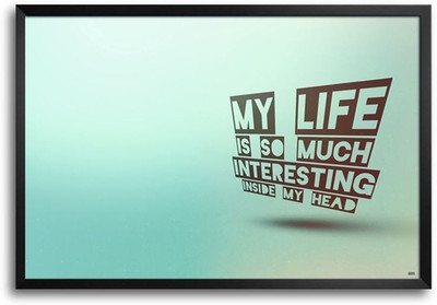 74% OFF on My Life Inside My Head Fp00003650 Framed Photographic Paper