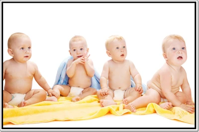 66% OFF on Babies In Group Poster Paper Print