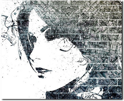 69% OFF on Stybuzz Birck Pattern Face Painting Canvas Art