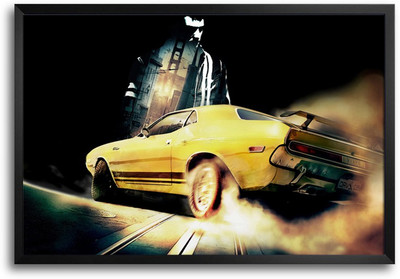 46% OFF on ShopMantra The Driver Laminated Frame Poster Paper Print