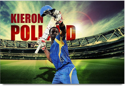 53% OFF on Kieron Pollard The Man Laminated Poster Paper Print