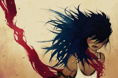 62% OFF on Anime Girl Grunge Art Poster Photographic Paper