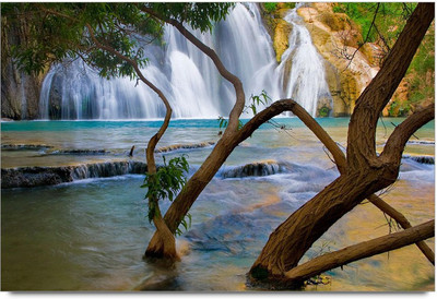 34% OFF on Amy Nature Having Numerous Fountains and Trees Resembling Beauty 3D Poster