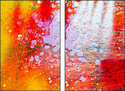 50% OFF on Pixtopper Diptych 93 Canvas Art