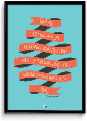 Thinkpot There Are Three Kinds Of People - Eleanor Roosevelt Framed Paper Print