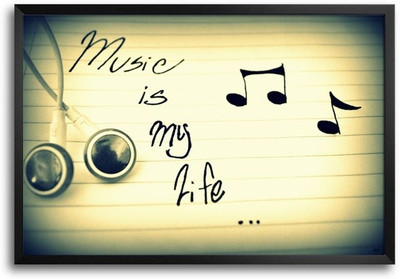 53% OFF on Music My Life Fp00004436 Framed Photographic Paper