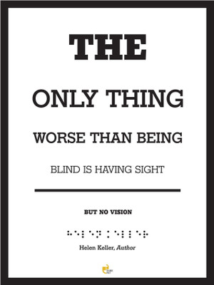 50% OFF on Thinkpot Having Sight But No Vision - Helen Keller, Author Poster Paper Print