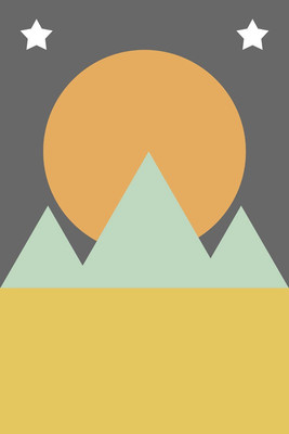 6% OFF on Shapes of the Sky Paper Print