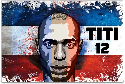 53% OFF on ShopMantra Thierry Henry France Football Poster Paper Print