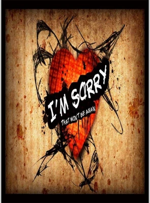 37% OFF on Heart With I'm Sorry Poster (12 x 18 Inches) by Shopkeeda Paper Print