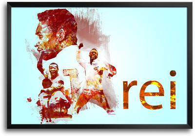 46% OFF on Shopmantra Pelé Brazil Football Laminated Frame Poster Paper Print
