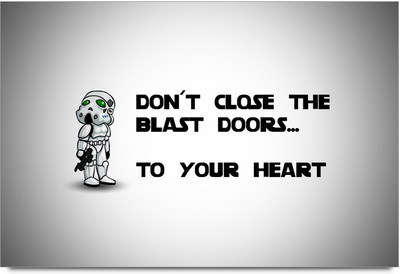 53% OFF on Don't Close the Blast Door Vader Laminated Poster Paper Print