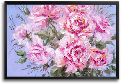 46% OFF on Pink Roses Crayon Paint Laminated Framed Paper Print 46% OFF on Pink Roses Crayon Paint Laminated Framed Paper Print