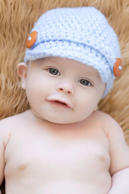 31% OFF on Child's Love - Smiling Baby in a Blue Hat Paper Print