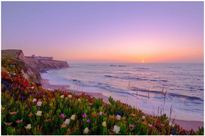 34% OFF on SPOILT - Beach House with A Beautiful View of Sea & Sun Paper Print