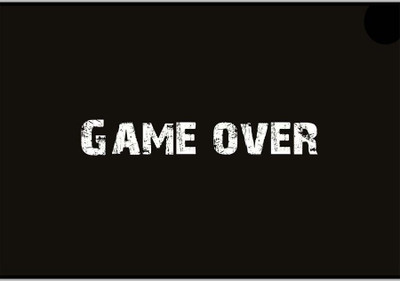 37% OFF on Game Over Poster (18 x 12 Inches) by Shopkeeda Paper Print