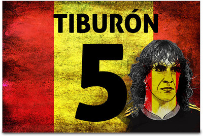 53% OFF on ShopMantra Carles Puyol Spain Football Poster Paper Print