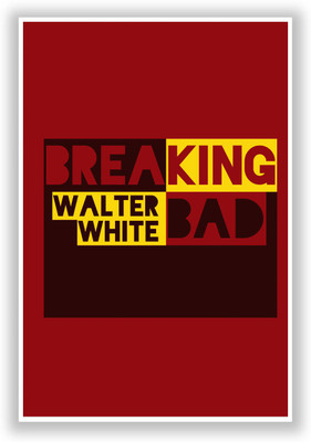 37% OFF on Posterguy Walter White Breaking Bad Typography Illustration Poster Paper Print