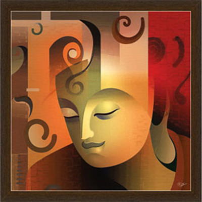 16% OFF on Wonderful Art Gautam Buddha Frame By Returnfavors Canvas Art